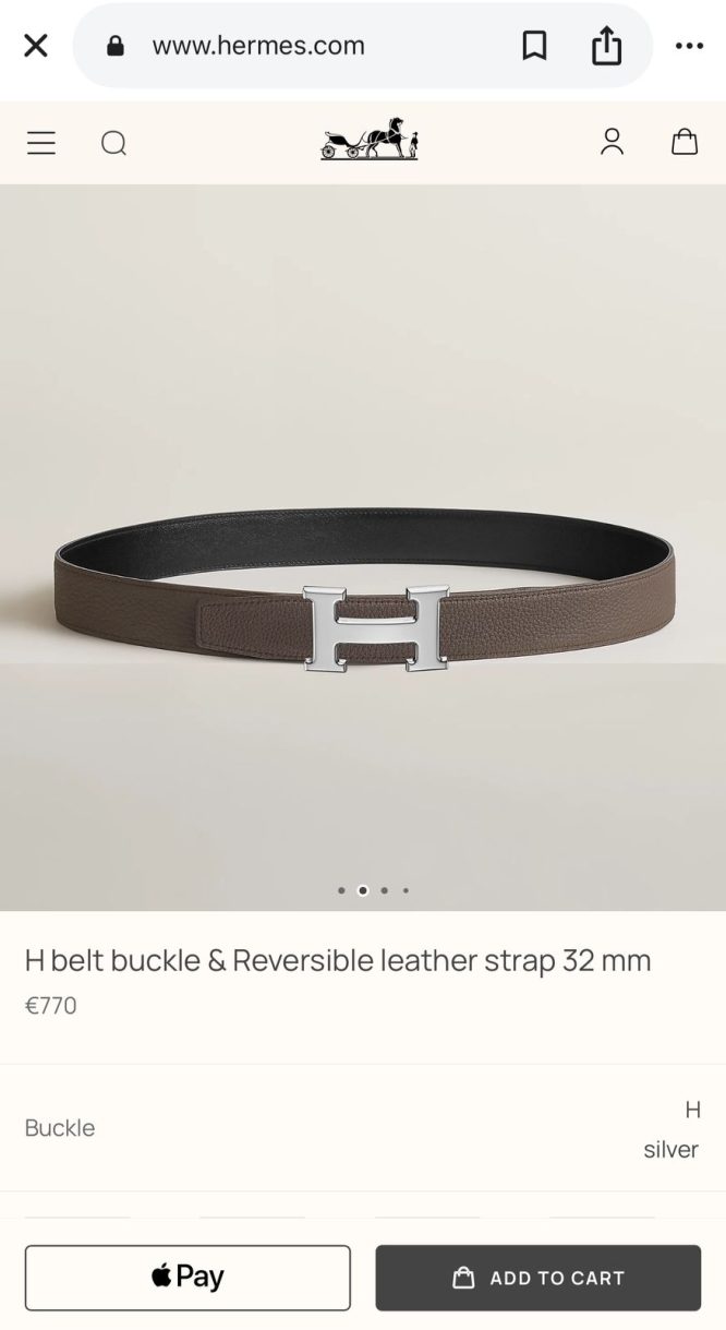 Hermes Belt