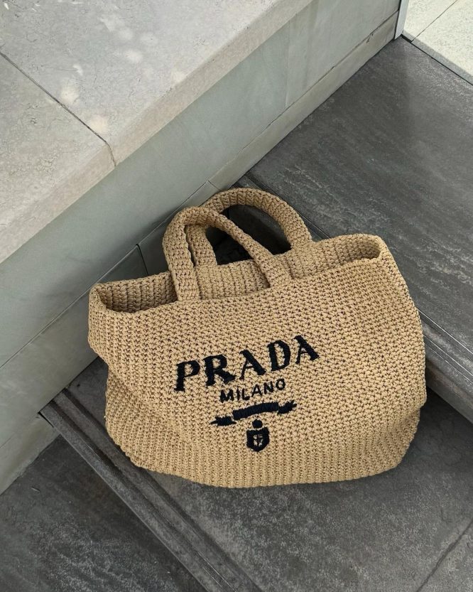 Prada Straw Bag