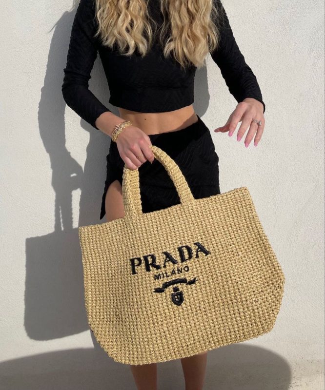 Prada Straw Bag