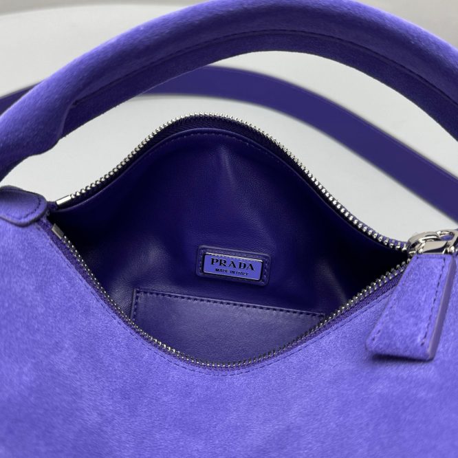 Prada Suede leather shoulder bag