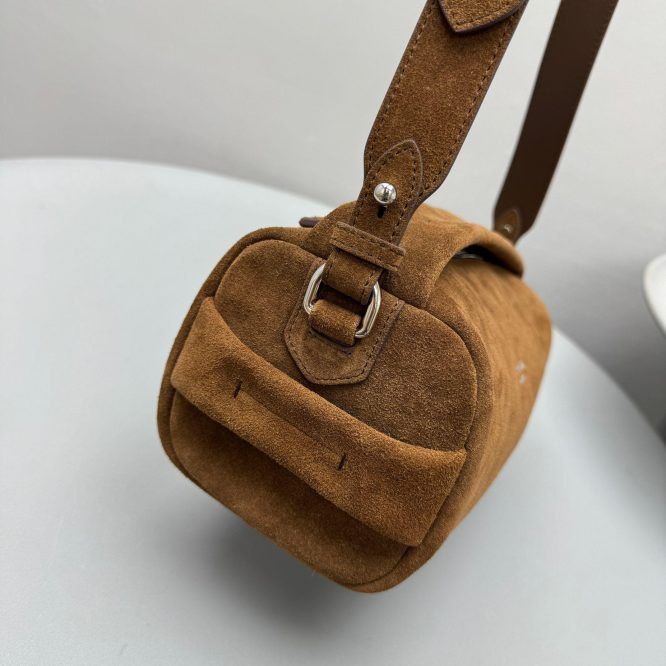 Prada Suede leather shoulder bag