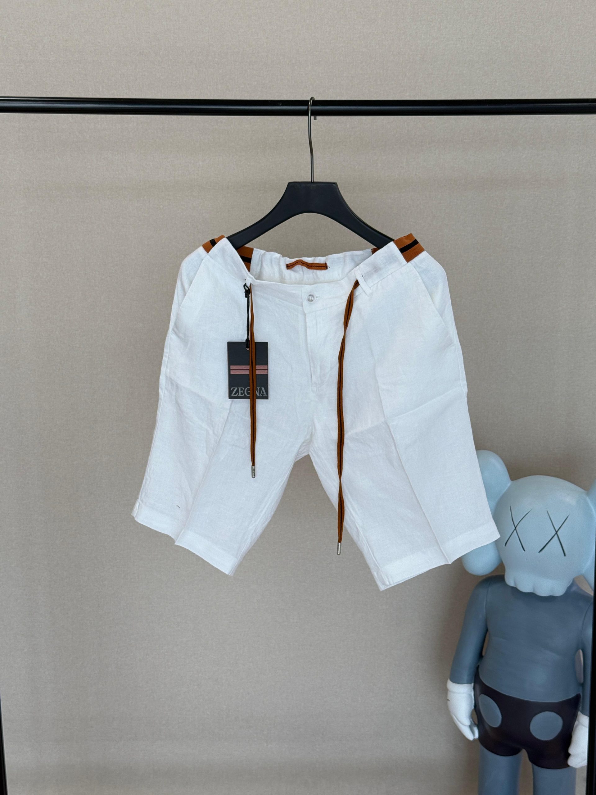 ZEGNA-LINEN-SHORTS-MEN