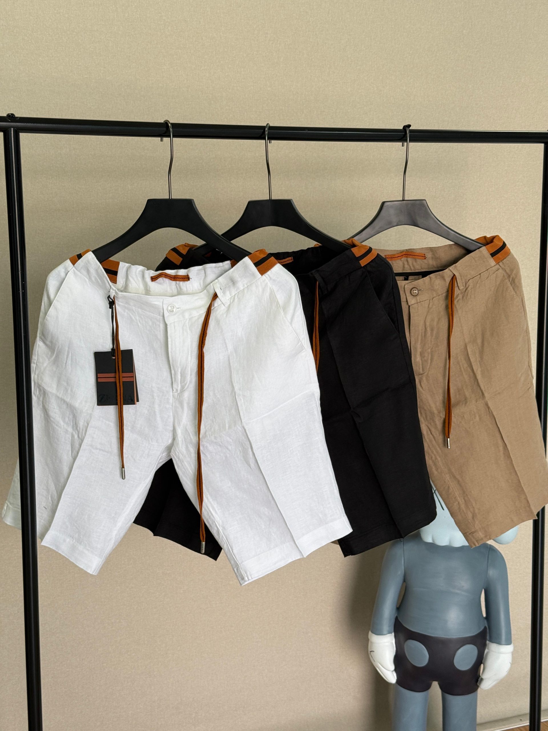 ZEGNA-LINEN-SHORTS-MEN