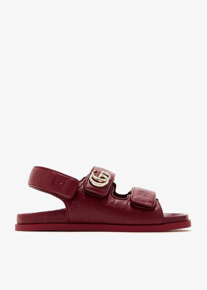 Gucci Marmont Double Sandals  For Women