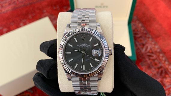 ROLEX DATEJUST- DARK RHODIUM DIAL-WATER PROOF-WATCH-MEN