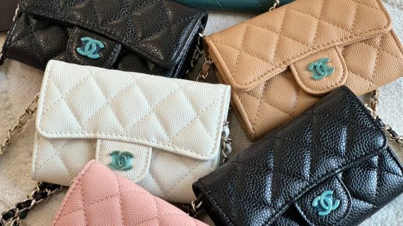 CHANEL - QUILTED SMALL- CLASSIC FLAP- CLUTCH WITH CHAIN
