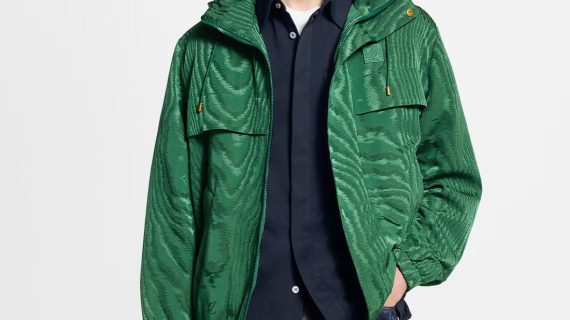 LOUIS VUITTON-JACQUARD SIGNATURE WINDBREAKER-MEN