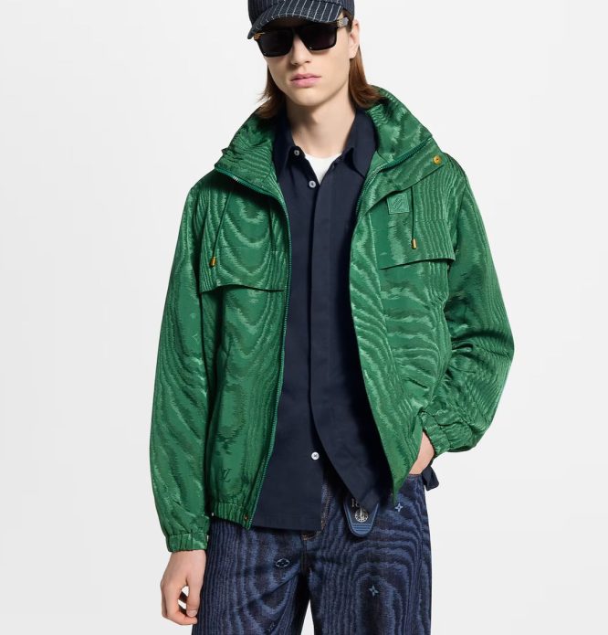 LOUIS VUITTON-JACQUARD SIGNATURE WINDBREAKER-MEN