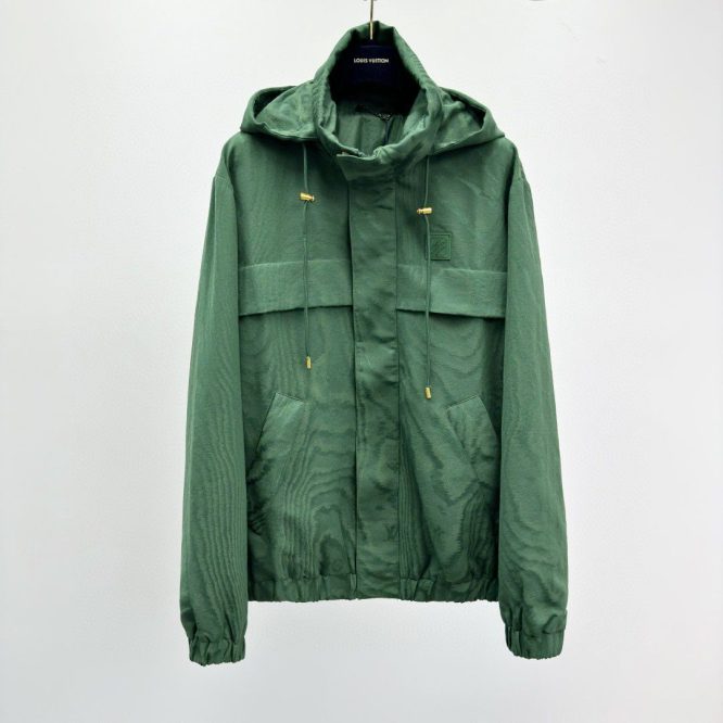 LOUIS VUITTON-JACQUARD SIGNATURE WINDBREAKER-MEN