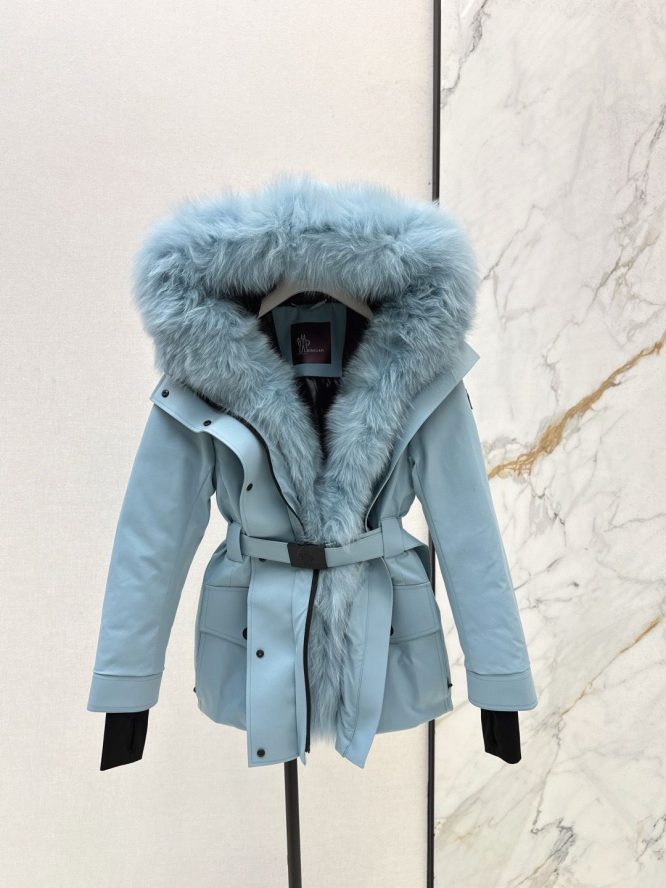 MONCLER-SKI JACKET REAL FUR-WOMEN