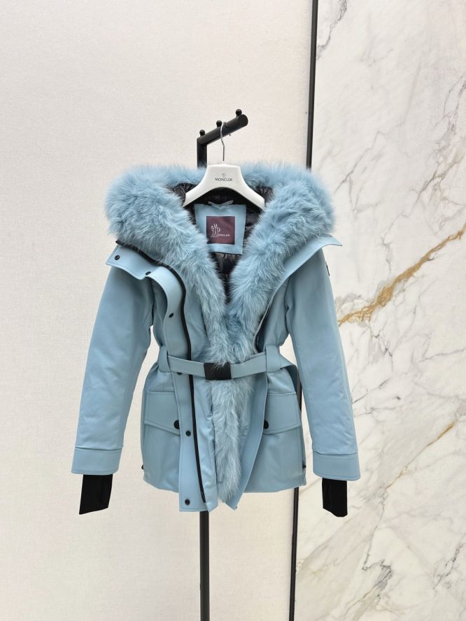 MONCLER-SKI JACKET REAL FUR-WOMEN