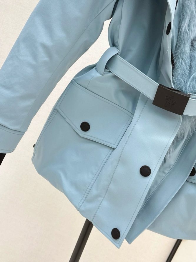 MONCLER-SKI JACKET REAL FUR-WOMEN