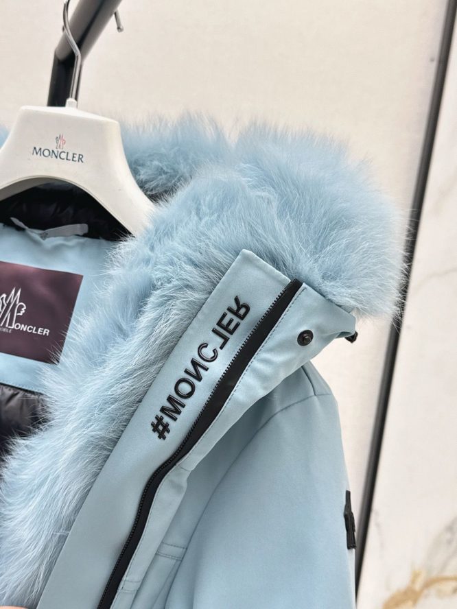 MONCLER-SKI JACKET REAL FUR-WOMEN
