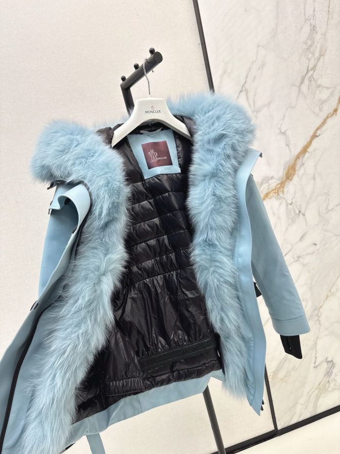 MONCLER-SKI JACKET REAL FUR-WOMEN