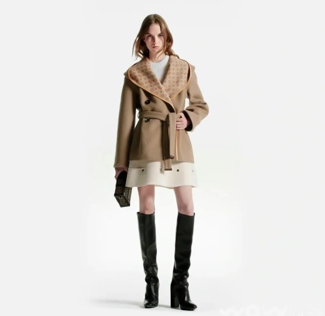 LOUIS VUITTON- LADYS CASHMERE-DOUBLE SIDE-JACKET