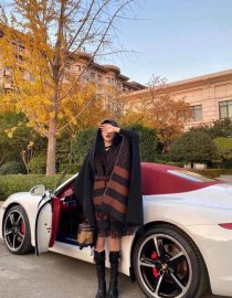 LOUIS VUITTON- LADYS CASHMERE- LONG-FREE SIZE