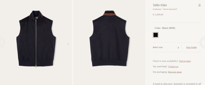 LORO PIANA-JACKET VEST-MEN