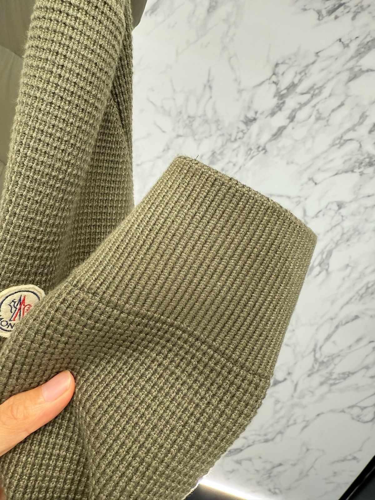 MONCLER- VIRGIN WOOL CASHMERE DOWN CARDIGAN -JACKET-MEN