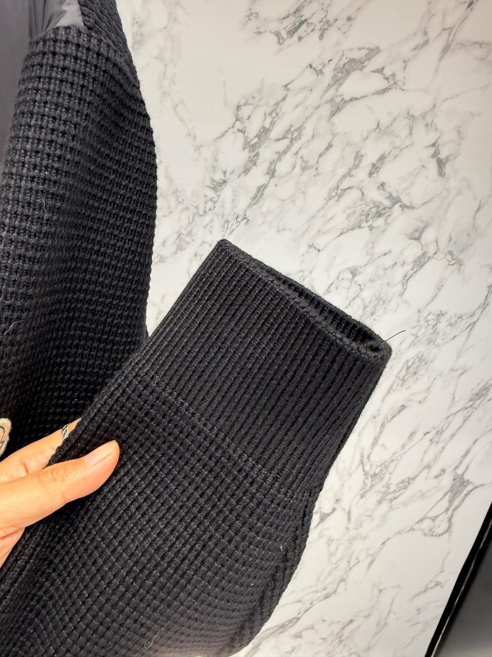 MONCLER- VIRGIN WOOL CASHMERE DOWN CARDIGAN -JACKET-MEN