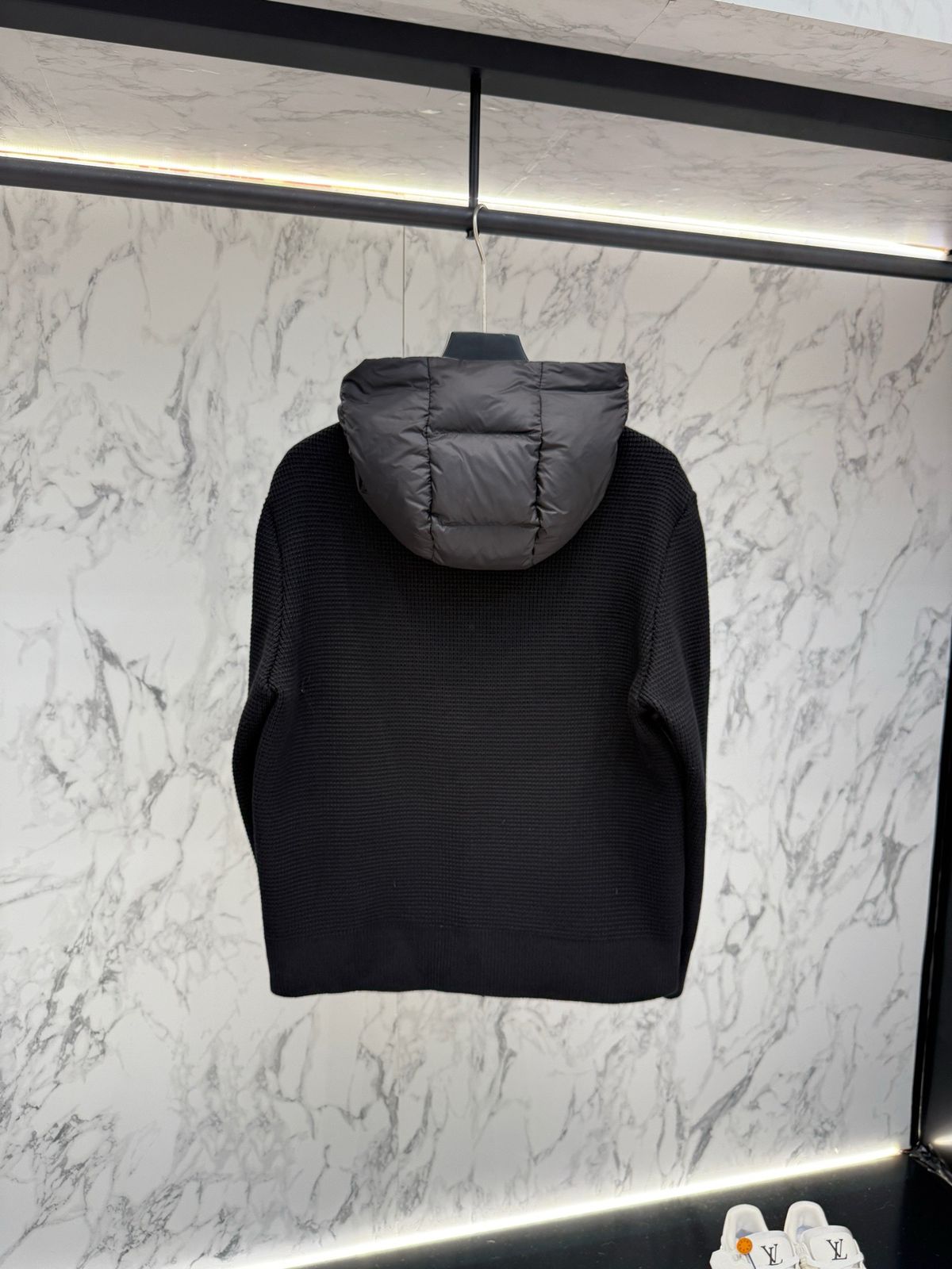 MONCLER- VIRGIN WOOL CASHMERE DOWN CARDIGAN -JACKET-MEN