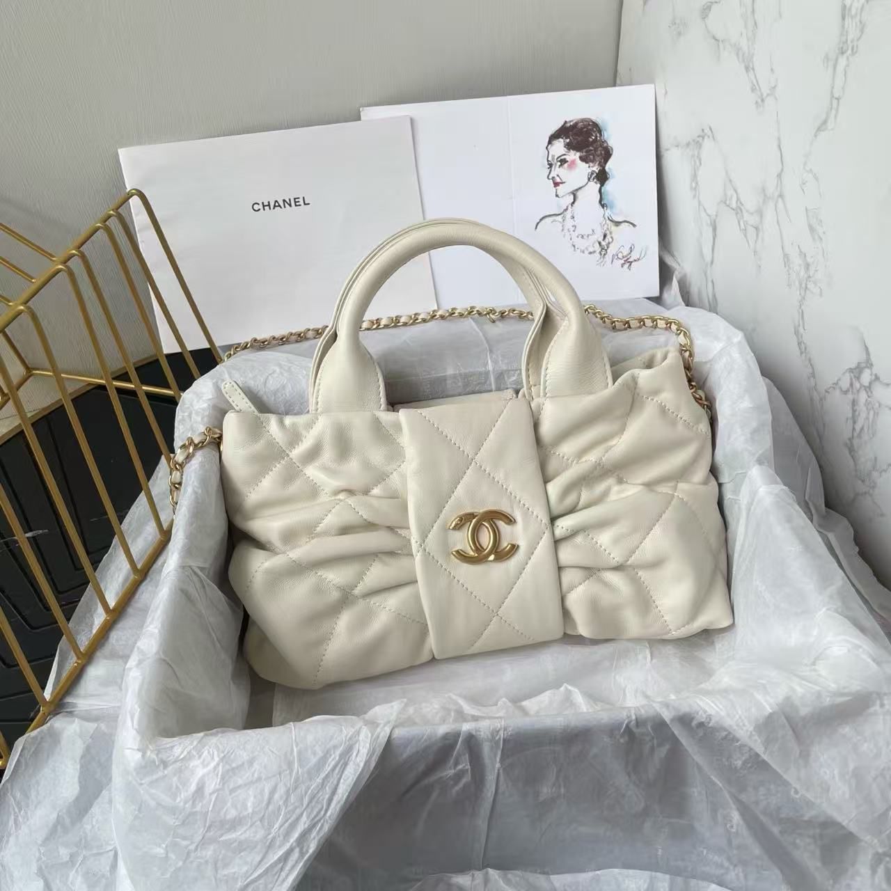 CHANEL-MINI BOW- BAG